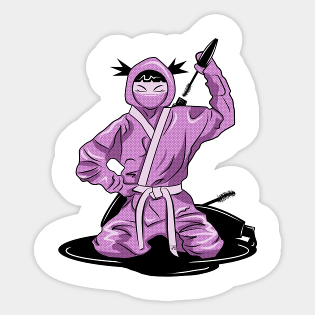 lady ninja Sticker by alekayami